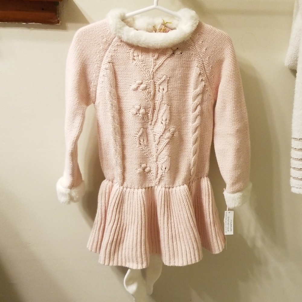 🎆NWT🎆 Sweater dress w/ tights,toddler girl 3T